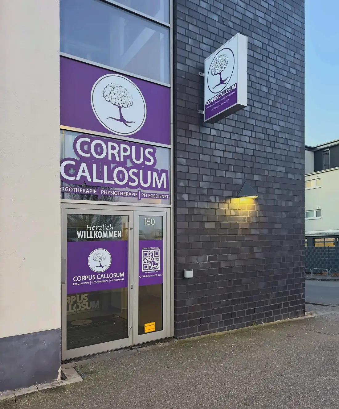 Eingang der Corpus Callosum GmbH an der Schützenstraße 150 in Dortmund